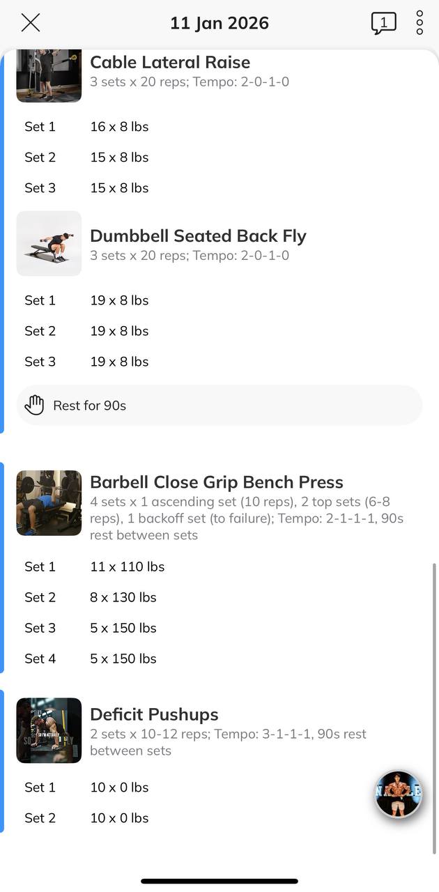 Workout app example 1
