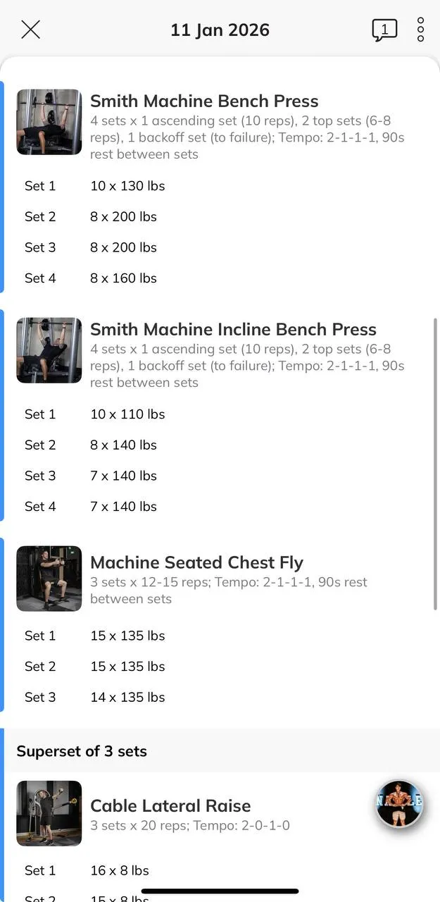 Workout app example 2
